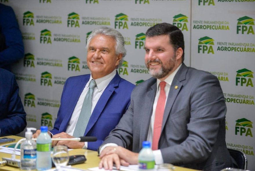 Governador Ronaldo Caiado durante encontro promovido pela Frente Parlamentar da Agropecuária, em Brasília
(Foto: Lucas Diener)