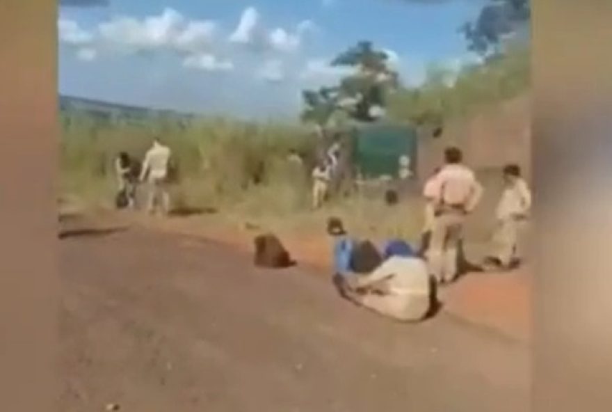 Ônibus bate em paredão de serra e deixa cinco feridos, em Quirinópolis