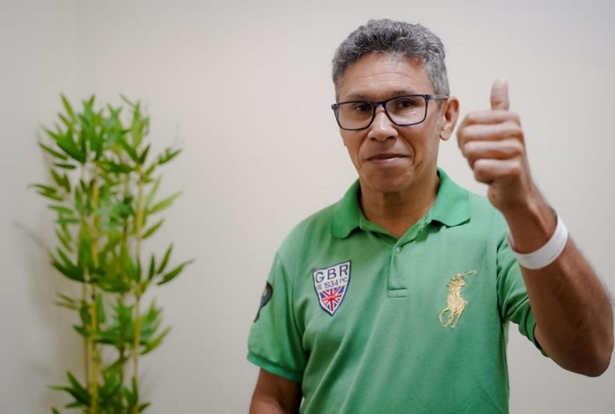 O gari Luís Ferreira de Andrade, de Senador Canedo, é um dos pacientes que serão beneficiados com procedimento cirúrgico incluso no programa

( FOTOS- Iron Braz)