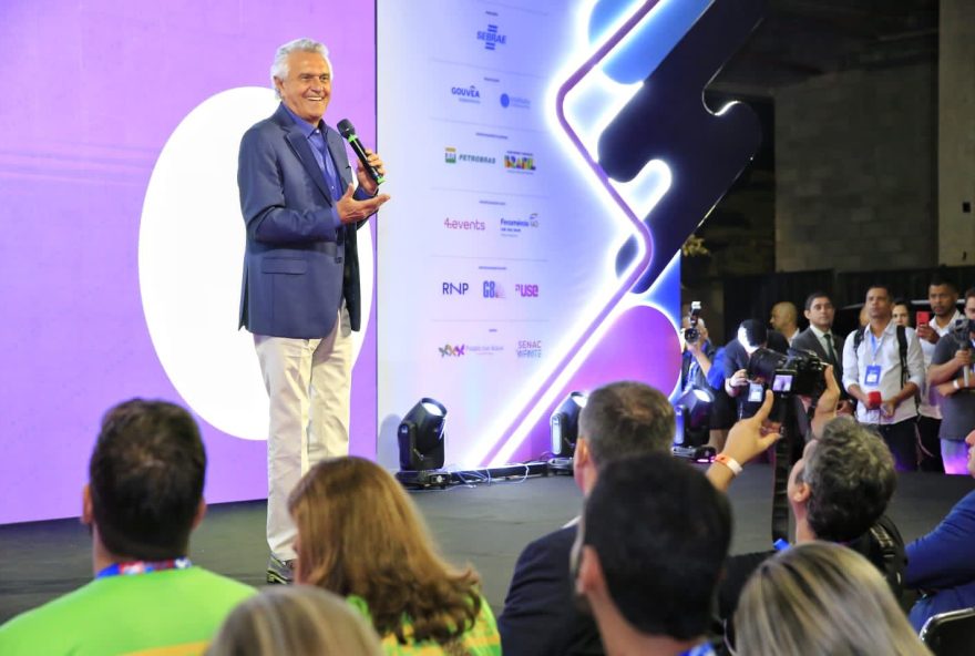 Governador Ronaldo Caiado na abertura da Campus Party Goiás 2023 no Passeio das Águas Shopping

(Foto:  André Saddi)