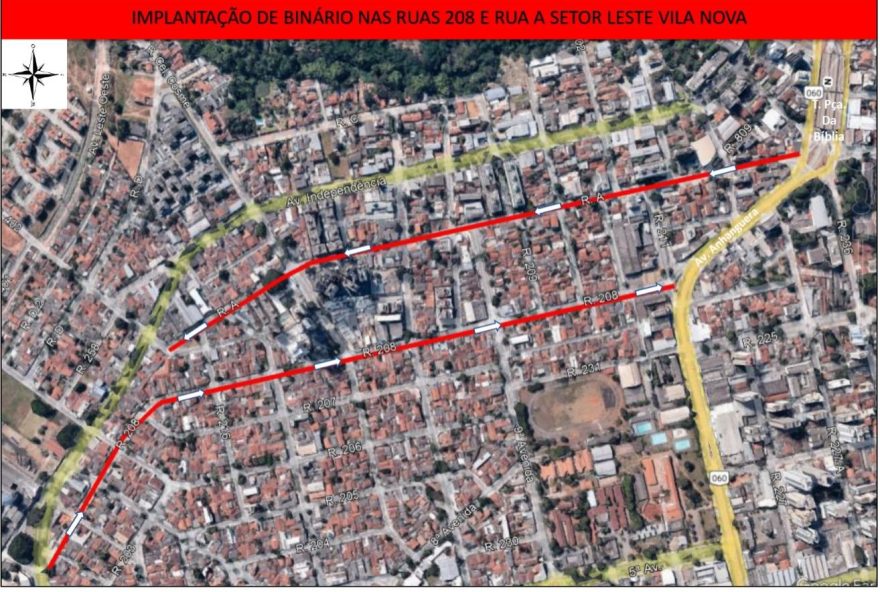 Prefeitura de Goiânia inicia obras para criação de corredor na Rua 208, no Setor Vila Nova, nesta segunda-feira,19: será construído sistema binário, com direção para as avenidas Independência, Anhanguera e de confronto com a Rua A
(Foto: SMM)