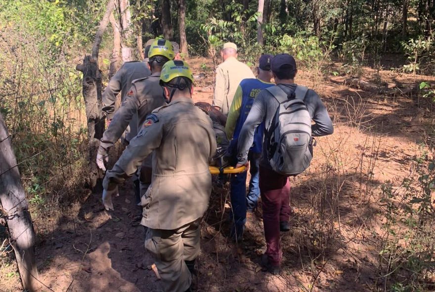 Idoso é resgatado após sair para caçar e ficar oito dias desaparecido em Vila Propício