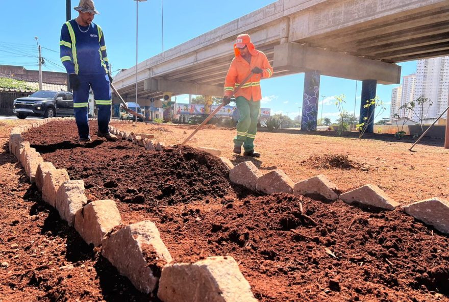 Goiânia instala novo paisagismo no Complexo Viário José Luiz da Costa