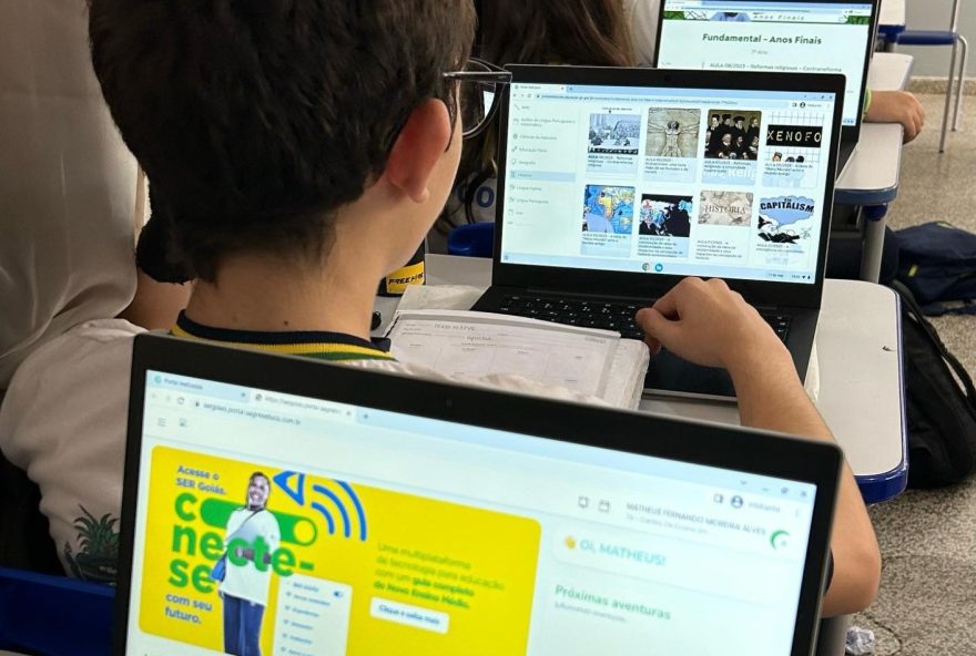 Plataforma da Secretaria de Educação oferece videoaulas e exercícios dos diferentes componentes curriculares que ajudam a esclarecer dúvidas
(Foto: Reprodução)