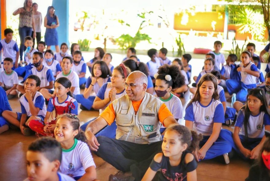 Escolas municipais Moisés Santana, José Carlos Pimenta, Ary Ribeiro Valadão Filho, Professora Maria Nosídia Palmeiras das Neves e Luzia de Souza Fiuza celebram notas positivas obtidas no Sistema de Avaliação Educacional do Estado de Goiás (Saego-Alfa)
(Foto: Jackson Rodrigues)