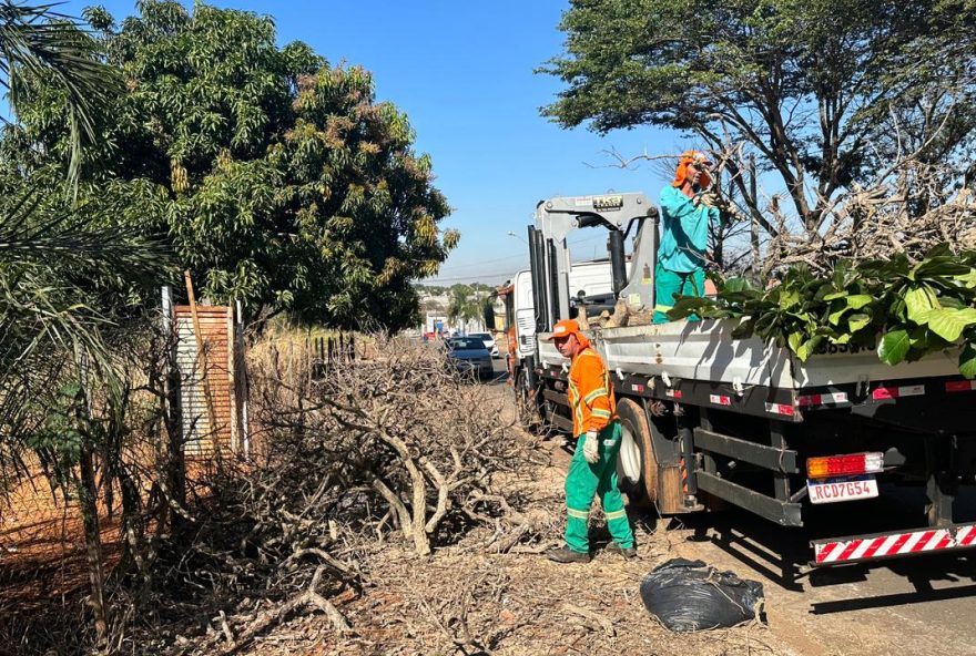 Prefeitura de Goiânia leva frentes de varrição, roçagem e remoção de entulhos para bairros da Região Leste nesta segunda-feira ,17
(Foto: Luciano Magalhães)