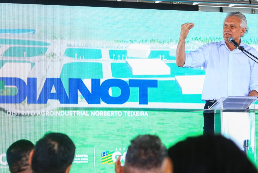 Governador Ronaldo Caiado lança novo distrito agroindustrial em Aparecida de Goiânia: edital de chamamento de empresas deve sair em 30 dias
(Fotos: Wesley Costa)