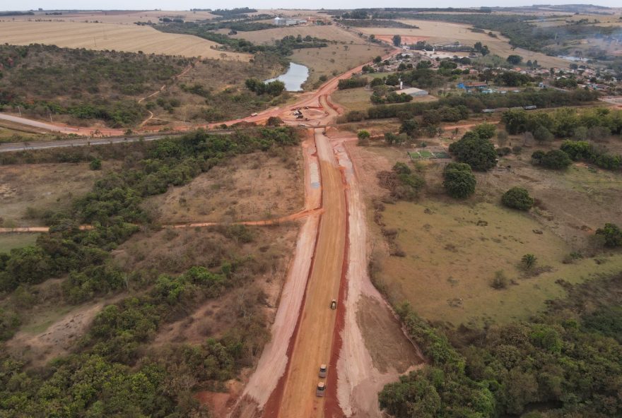 Contorno Sudoeste de Ipameri vai otimizar tráfego na região. (Foto: Reprodução/Goinfra)