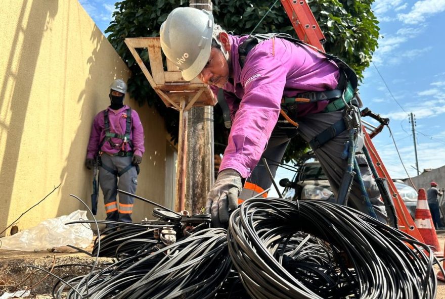 Programa Cidade Segura da Prefeitura de Goiânia destina 5 mil toneladas de fios para cooperativas de reciclagem 
(Foto: Luciano Magalhães/Comurg)