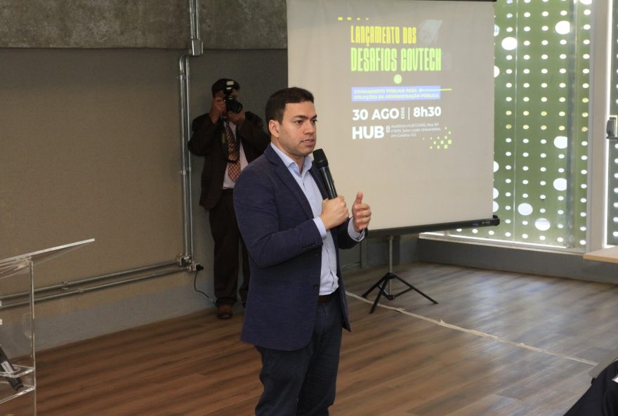 Governo de Goiás lança Programa GovTech: primeira iniciativa de inovação para que startups desenvolvam soluções inovadoras para o setor público 
(Foto: Edinan Ferreira)