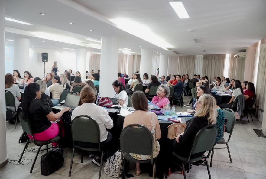 Profissionais de saúde debatem estratégias para campanha de multivacinação durante oficina de formação de multiplicadores em Goiás
(Foto: Iron Braz)