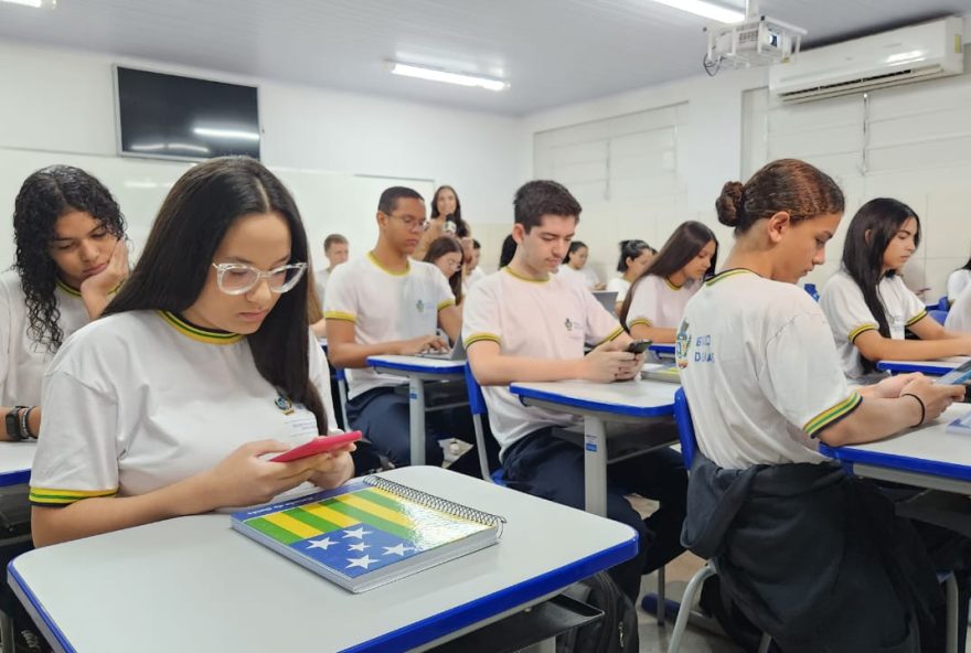 Aplicativo GoEdu foi desenvolvido para todos os alunos do Ensino Médio da rede pública estadual de educação
(Foto: Reprodução/ Seduc/GO)