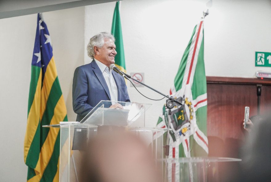 Governador Ronaldo Caiado lança Plano Estadual de Recuperação das Altas Cobertura Vacinais “Vacina Mais, Goiás”, em evento no Palácio Pedro Ludovico Teixeira
(Foto: Reprodução)