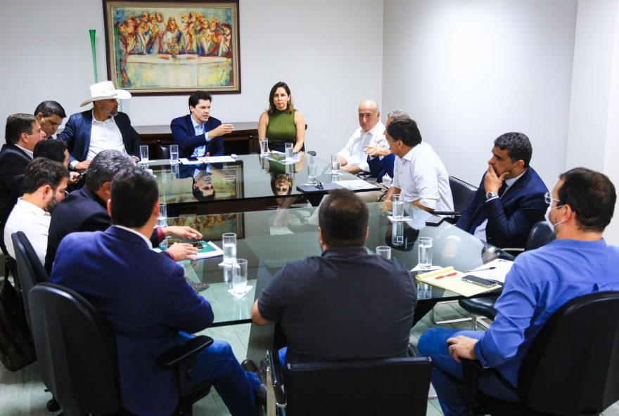 Governador em exercício Daniel Vilela se reúne com parlamentares, produtores e empresários para discutir medidas de fortalecimento do setor de laticínios (Fotos: Wesley Costa)