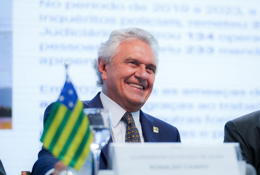 Governador Ronaldo Caiado encerra o ano com aprovação recorde de 81,4%, mostra Paraná Pesquisas. (Foto: Secom)