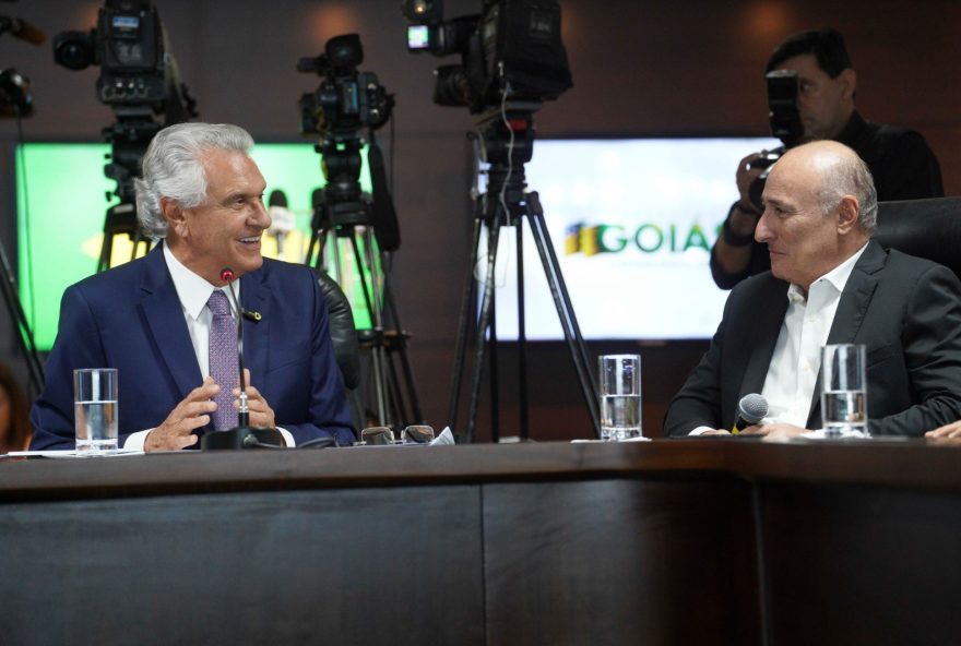 Caiado lança Programa Estadual de Liberdade Econômica ao lado de empresários e representantes da classe em Goiás. (Fotos: Hegon Corrêa)