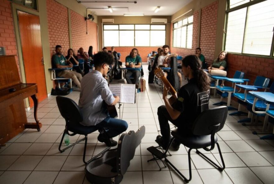 Basileu França oferece 124 vagas para cursos de capacitação em música. (Fotos: Cinthia Oliveira)