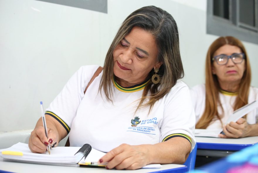 Alunos da Educação de Jovens e Adultos da rede pública estadual de ensino 
(Foto: Seduc/GO)