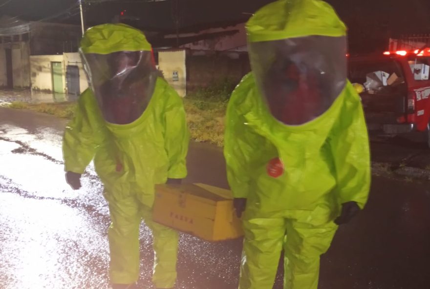 Na madrugada de terça-feira, 6, os  bombeiros, socorreram moradores de uma residência em Anápolis após um vazamento de gás cloro. 
(Foto: Reprodução/ Corpo de Bombeiros)