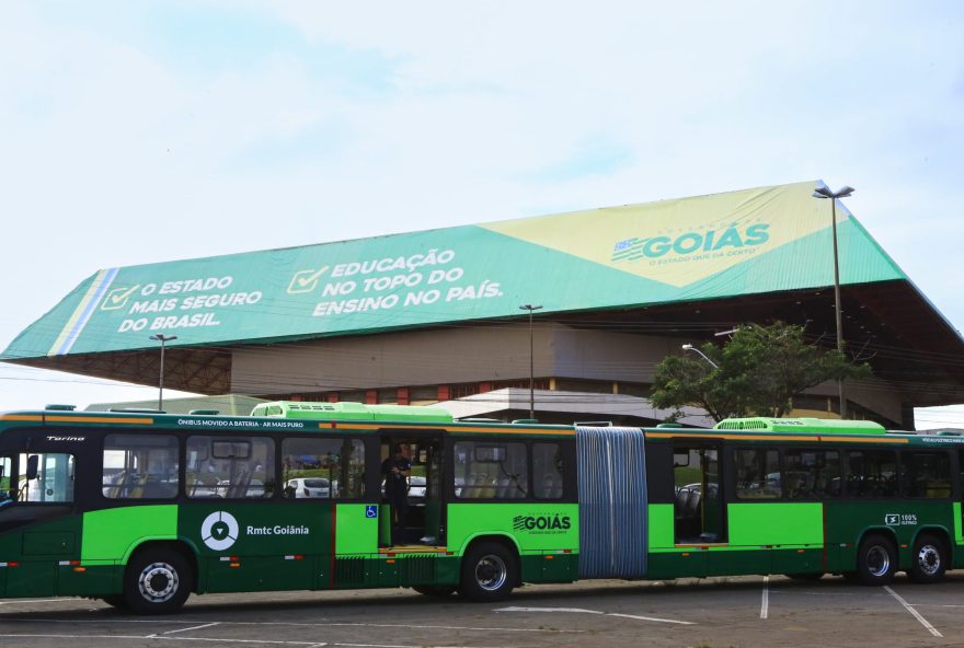 Elétrico, com ar condicionado e wi-fi: novo modelo de ônibus do Eixo Anhanguera começa a operar nos próximos dias (Fotos: Wesley Costa e Rômulo) Carvalho