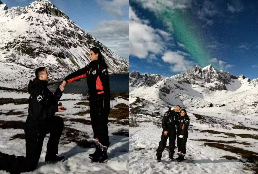 A cantora Lexa foi pedida em casamento pelo ator Ricardo Vianna, durante uma viagem do casal para a Noruega, na Europa.
(Foto: Reprodução/Instagram)