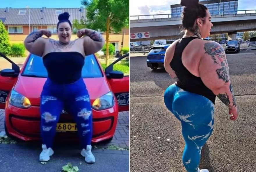 Fisiculturista 'Mulher Hulk' chama atenção nas redes e é alvo de fetiches: “Casa comigo?”