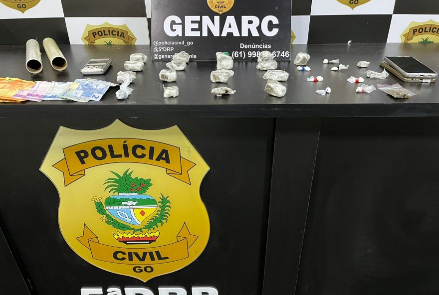 Casal é preso por tráfico de drogas delivery em Goiás