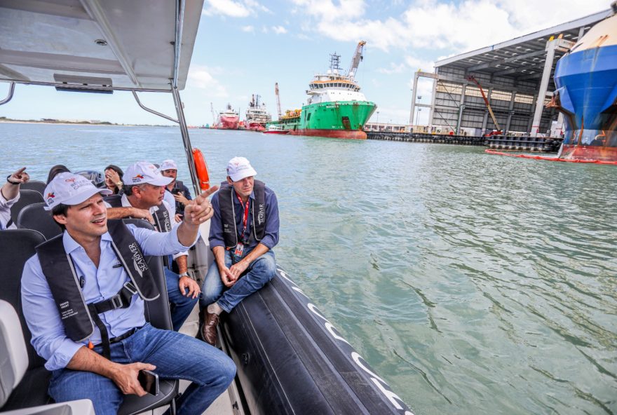 Goiás discute parceria com Porto do Açu para ampliar escoamento de produção agrícola