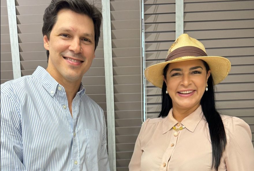 Vice-governador de Goiás e presidente regional do MDB, Daniel Vilela dá carta branca à prefeita de Caçu, Ana Claudia Lemos, para que ela comande as articulações em torno do futuro prefeitável da base do governador Ronaldo Caiado.