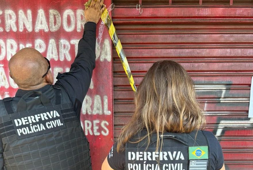 Polícia fecha lojas na Vila Canaã suspeitas de vender peças de veículos roubadas