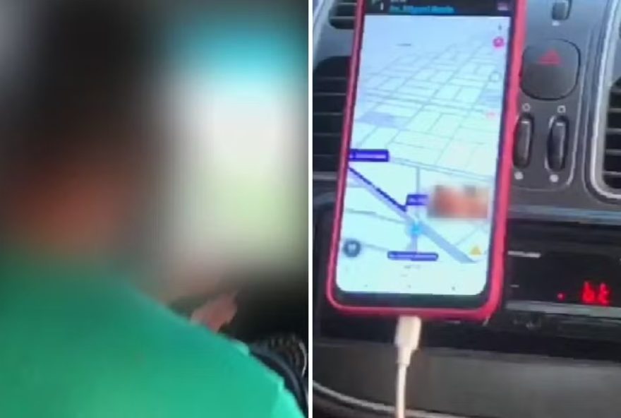 Passageira relata nervosismo e temor ao filmar motorista de aplicativo assistindo a vídeo pornô