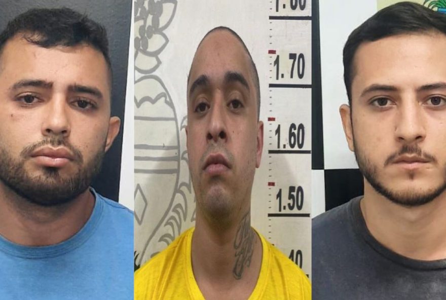 Polícia prende três suspeitos por assalto a residência em Goiânia