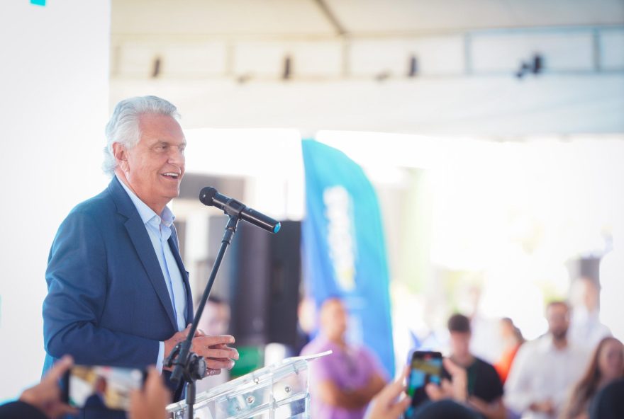 Governador Ronaldo Caiado durante anúncio da expansão do Daia, em Anápolis 

(Fotos: Secom)