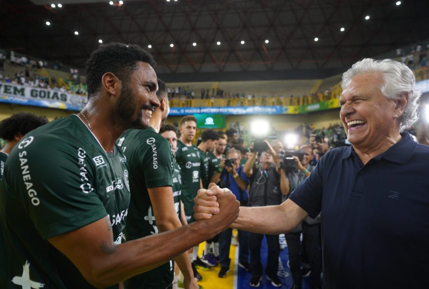 Ronaldo Caiado ressalta importância de duas equipes goianas na Superliga A: “O esporte em Goiás está vivendo um novo momento”. (Fotos: Adalberto Ruchelle)