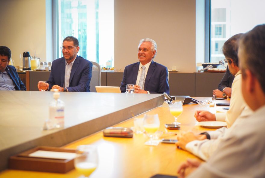 Governador Ronaldo Caiado divulga potencialidades de Goiás em encontro com investidores, em São Paulo. (Fotos: Hegon Corrêa)