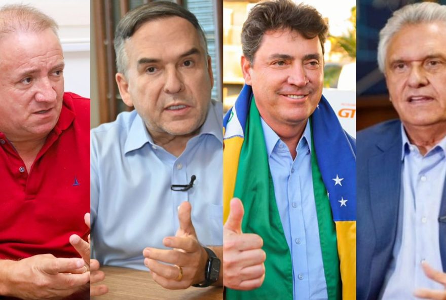 Prefeito de Aparecida, Vilmar Mariano; pré-candidato a prefeito de Goiânia, Sandro Mabel; senador Wilder Morais, presidente regional do PL e governador Ronaldo Caiado: todos estão na linha de frente de campanhas em prol do povo gaúcho