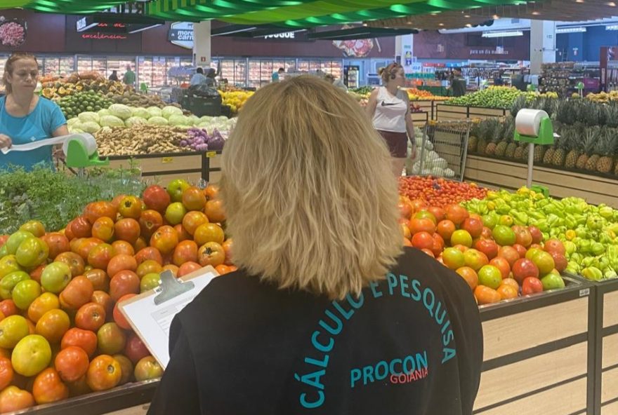 Levantamento busca informar e alertar consumidor quanto às variações de preços de alguns produtos de hortifruti, possibilitando melhor planejamento e maior economia. (Foto: Procon Goiânia)