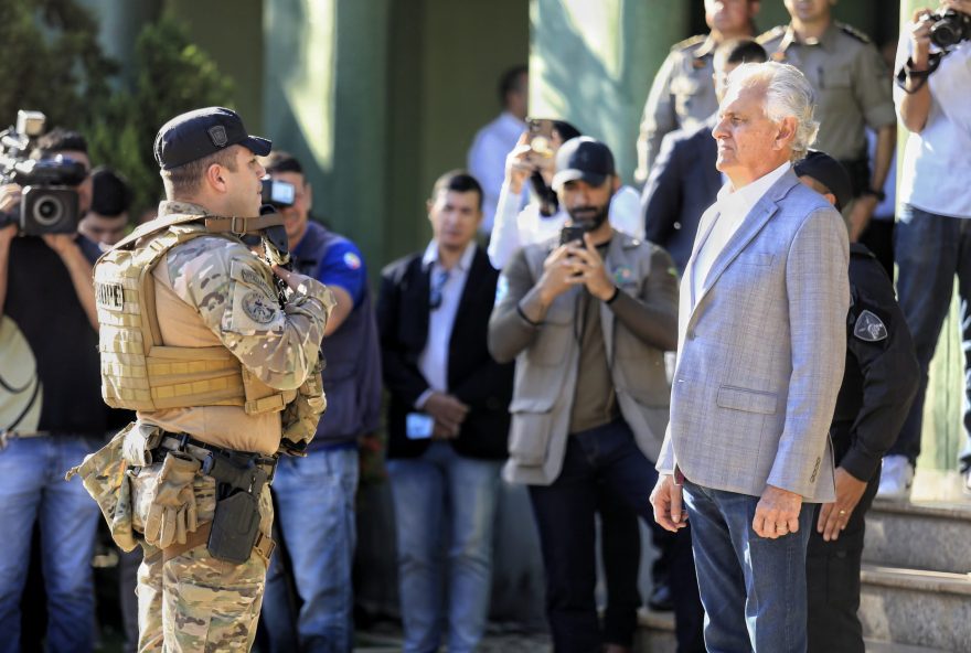 Governador Ronaldo Caiado no lançamento da Operação “Brasil É Um Só”: “Não é hora de política, é hora de solidariedade e união”. (Fotos: André Saddi)