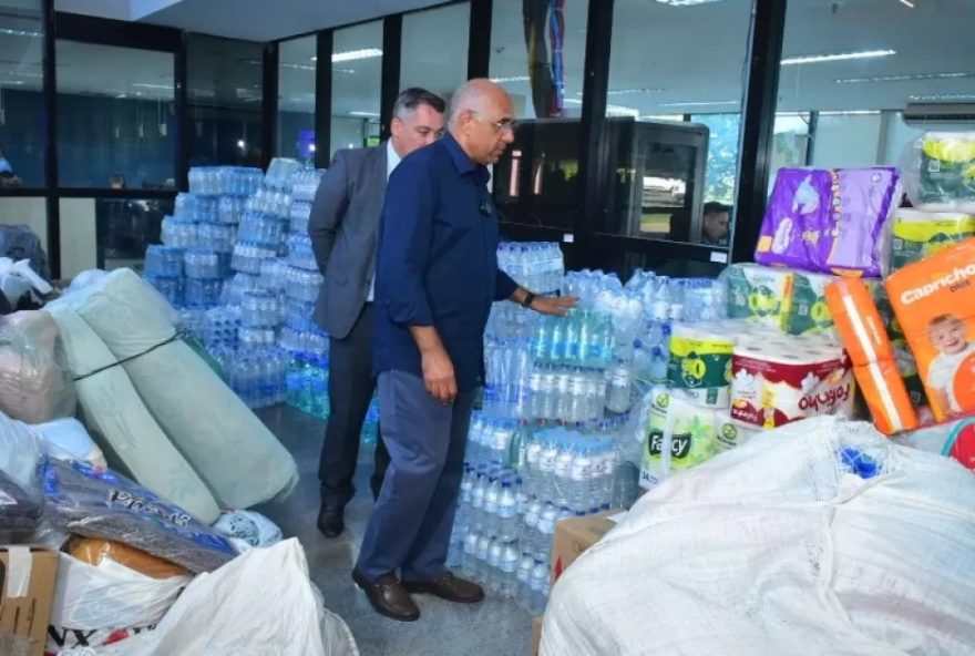 Após envio de 200 toneladas de donativos para o RS, campanha de arrecadação em Goiânia é suspensa. (Foto: Secom)