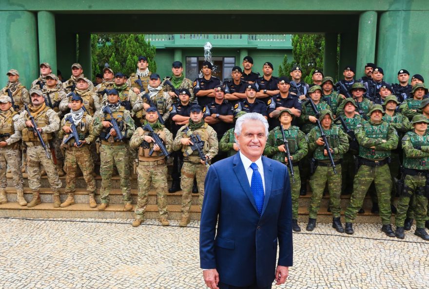 Governador Ronaldo Caiado recebe as equipes que participaram da Operação “Brasil É Um Só”: contribuição do estado em momento emergencial para o RS (Fotos: Wesley Costa e André Saddi)