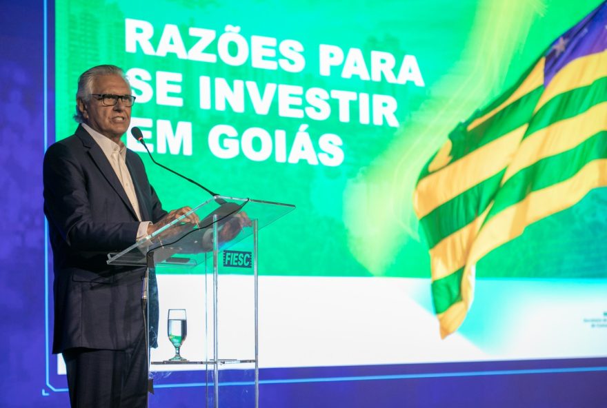 Governador relata experiência da gestão goiana na Fiesc, em Florianópolis: “Todo mundo sabe como promover o equilíbrio fiscal. O difícil é ter coragem política para implantá-lo”
(Fotos: Felipe Scotti)