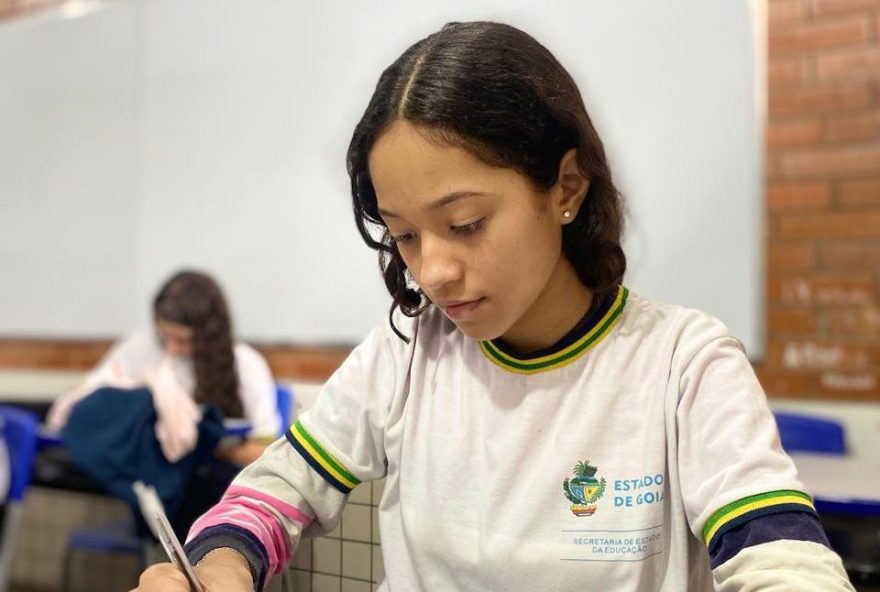 Alunos do Cepi Francisco Maria Dantas, de Goiânia, aprendem lições de gestão financeira e cidadania fiscal com o projeto “Cidade Inteligente na Mente”. (Fotos: Seduc)