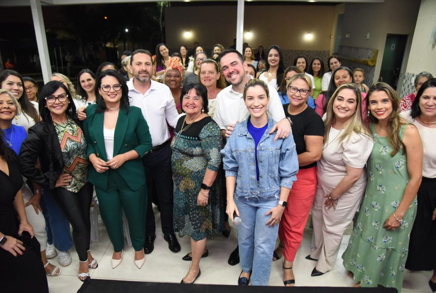 Pré-candidato a prefeito Leandro Vilela (MDB) destacou a força das mulheres, a importância nas eleições e na gestão pública. (Foto: Divulgação)