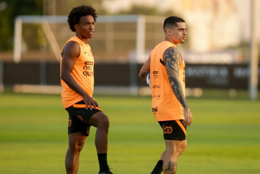 Willian e Fagner Corinthians Libertadores