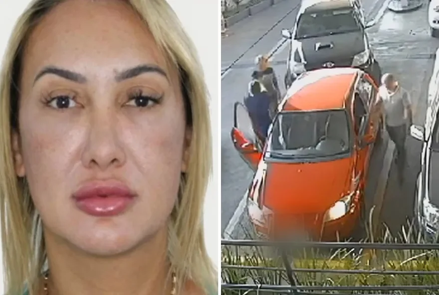 Rosineide Lucas dos Santos, de 41 anos, foi morta a tiros em Anápolis, Goiás — Foto: (Reprodução/TV Anhanguera)