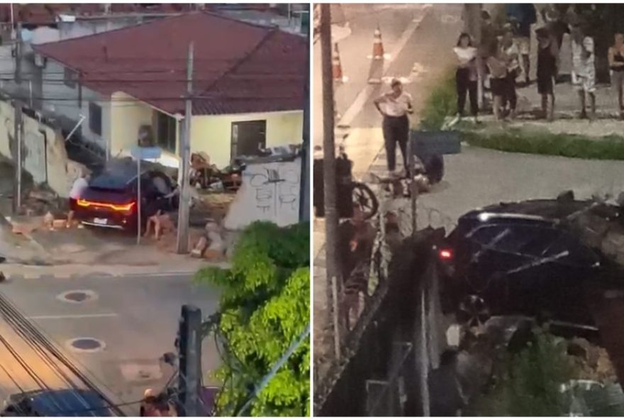 acidente-em-fortaleza3A-motorista-avanca-preferencial2C-colide-com-motociclista-e-derruba-muro-em-cruzamento-sem-semaforo