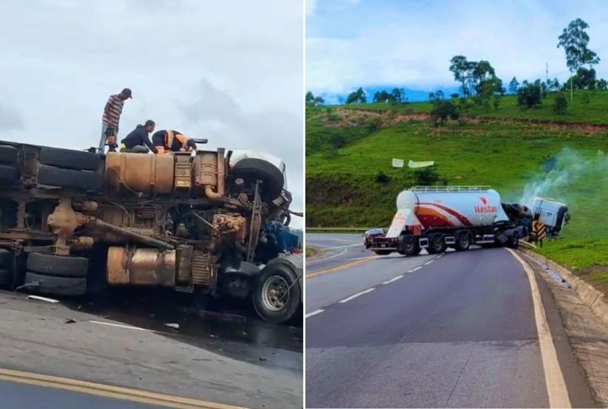 acidente-entre-caminhoes-interdita-br-381-em-joao-monlevade acidente-entre-caminhoes-interdita-br-381-em-joao-monlevade