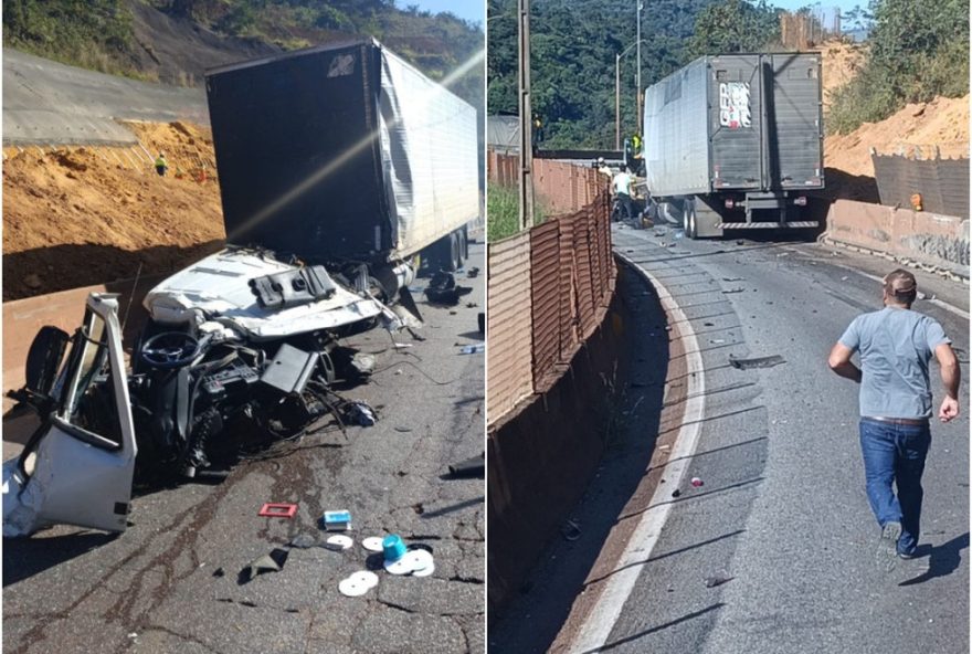 acidente-entre-carretas-deixa-transito-lento-na-fernao-dias-em-bh3A-uma-pessoa-ferida.-acompanhe-atualizacoes