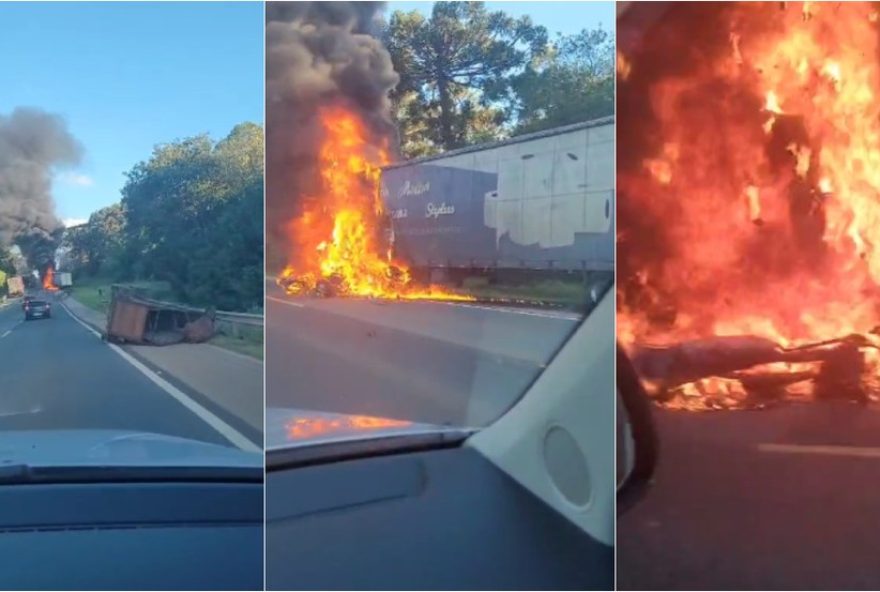 acidente-fatal-entre-carreta-e-carro-causa-congestionamento-em-capao-bonito