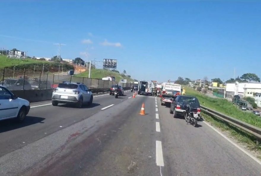 acidente-na-via-dutra-apos-atropelamento-de-capivara-causa-congestionamento-em-taubate2C-sp